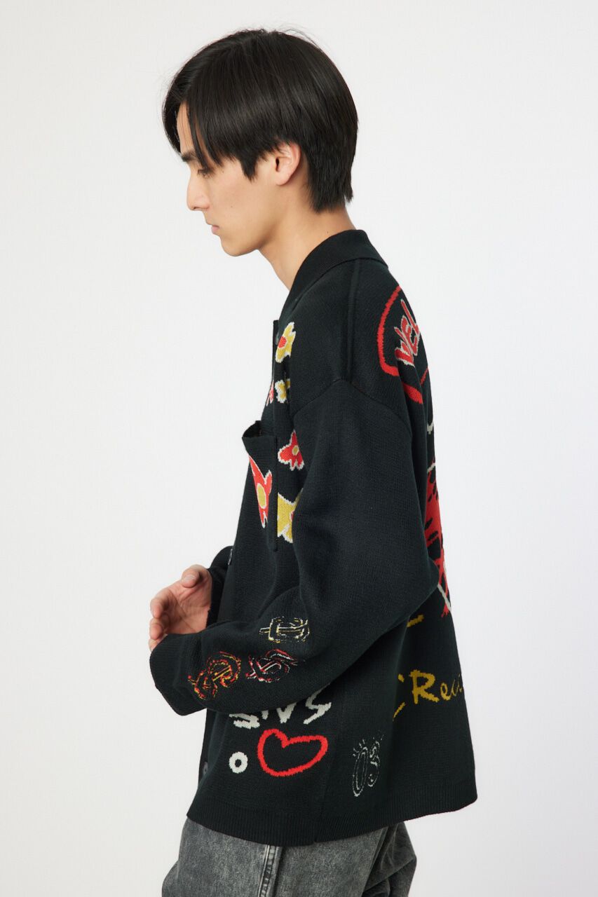 RODEO CROWNS「フリーパターンニットカーデ」|カーディガン|