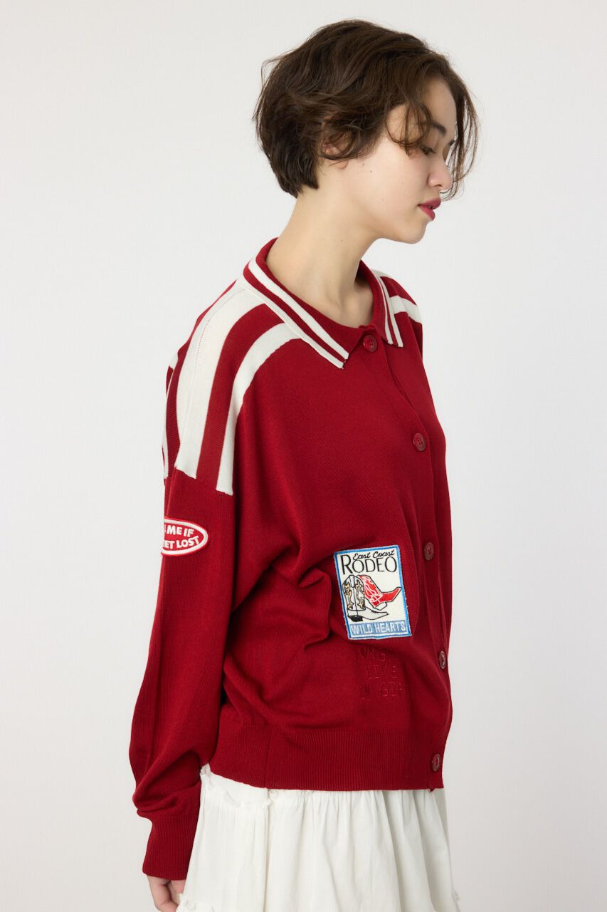 RODEO CROWNS「ワッペンニットカーディガン」|ニット・セーター|
