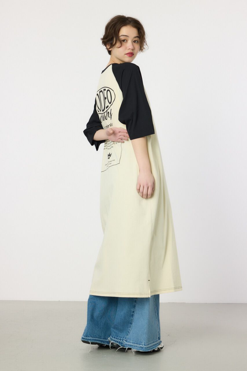 RODEO CROWNS「ロゴラグランスリーブワンピース」|ワンピース|