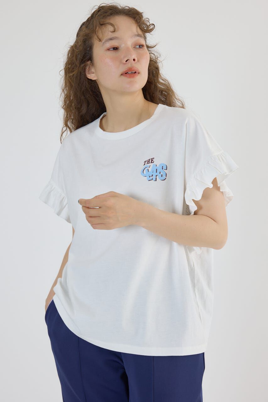 RODEO CROWNS「Vintage Graphicフリル Tシャツ」|Tシャツ・カットソー|