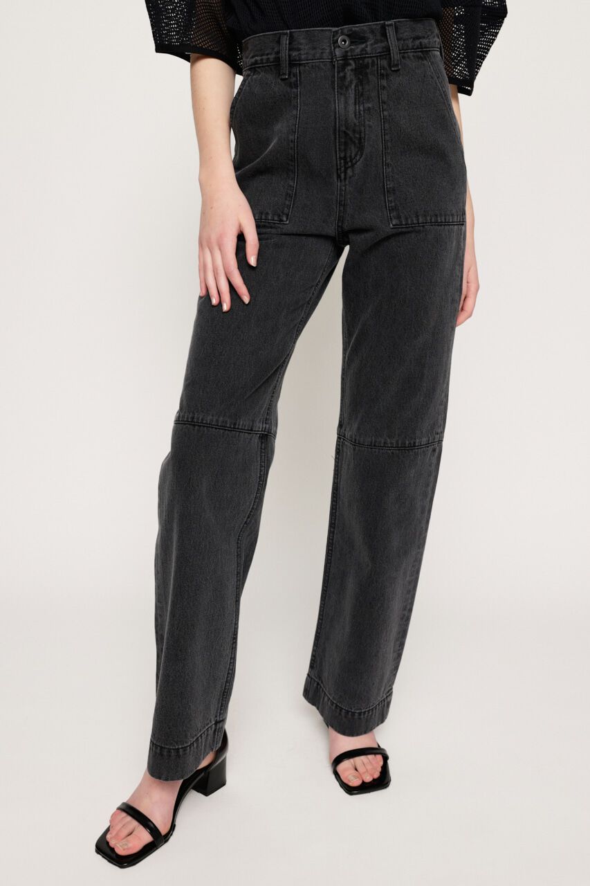 SLY「ワークワイドパンツ デニムパンツ ジーンズ」|デニム|