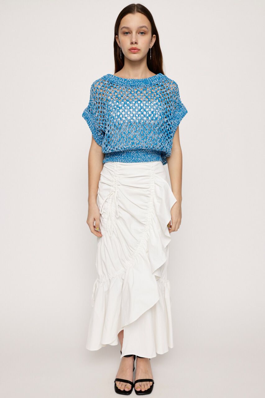 SLY「DRAWSTRING GATHER スカート」|スカート|WHT