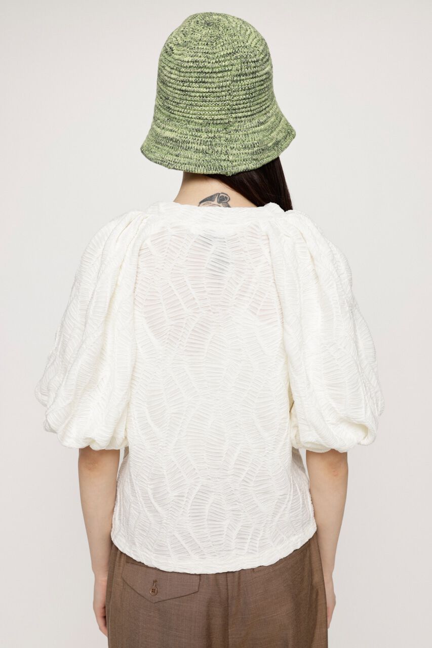 SLY「CUT LACE PUFF SLEEVE トップス」|Tシャツ・カットソー|