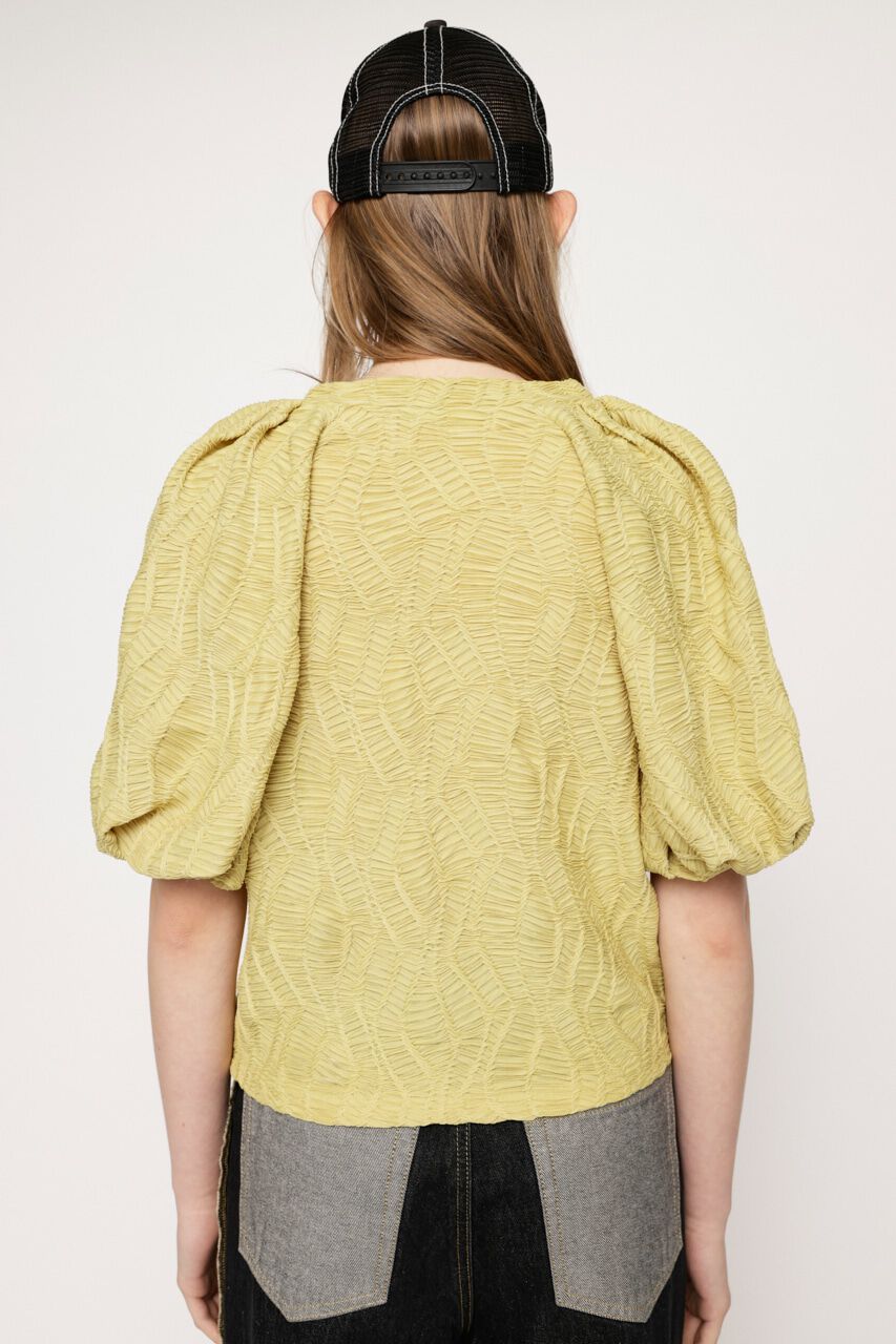 SLY「CUT LACE PUFF SLEEVE トップス」|Tシャツ・カットソー|