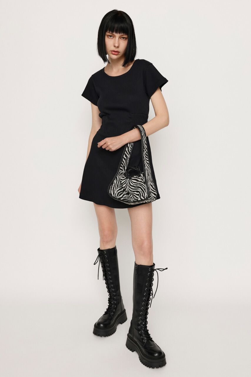 SLY「BACK LACE FLARE ワンピース」|ワンピース|