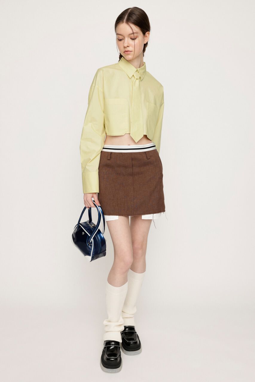 SLY「CROP SH WITH TIE」|シャツ・ブラウス|