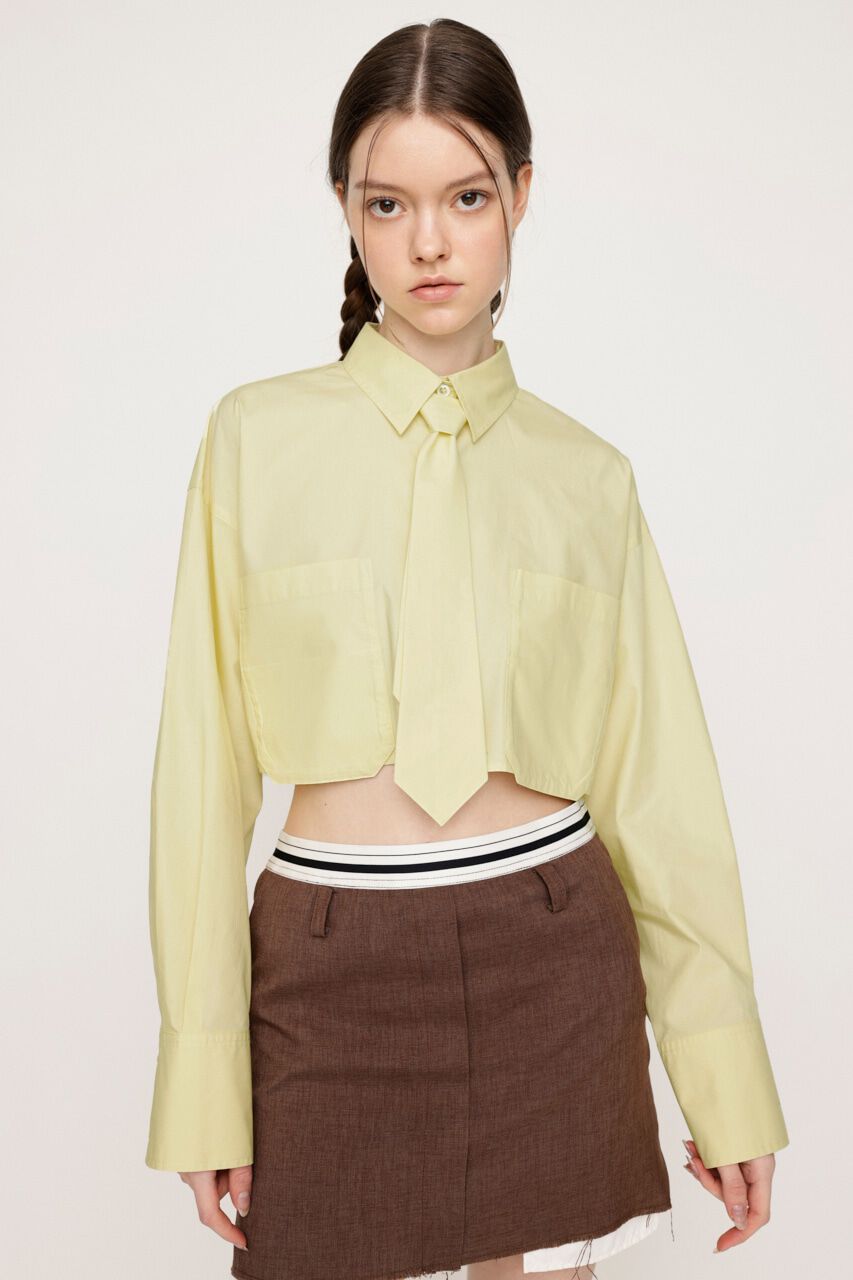 SLY「CROP SH WITH TIE」|シャツ・ブラウス|