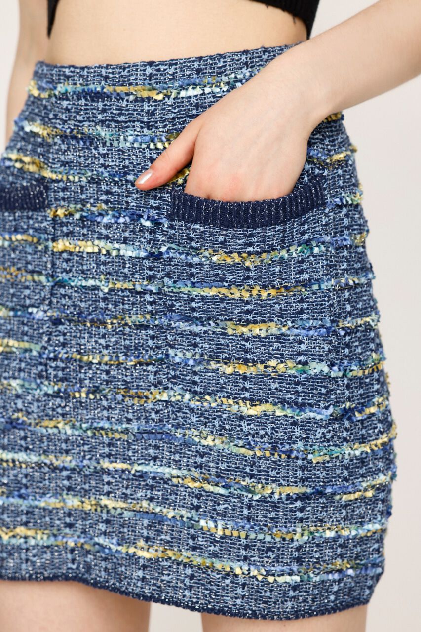 SLY「KNIT TWEED ショートスカート」|スカート|