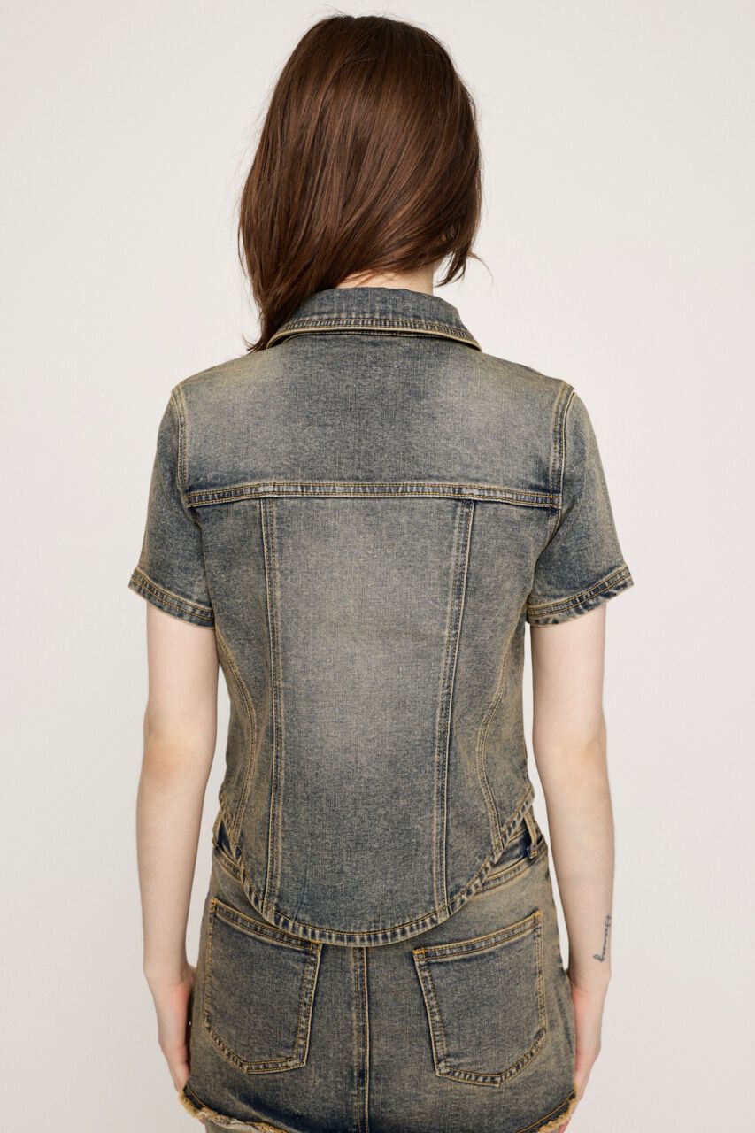 SLY「OVERDYE COMPACT CROP TOPS-BE」|シャツ・ブラウス|