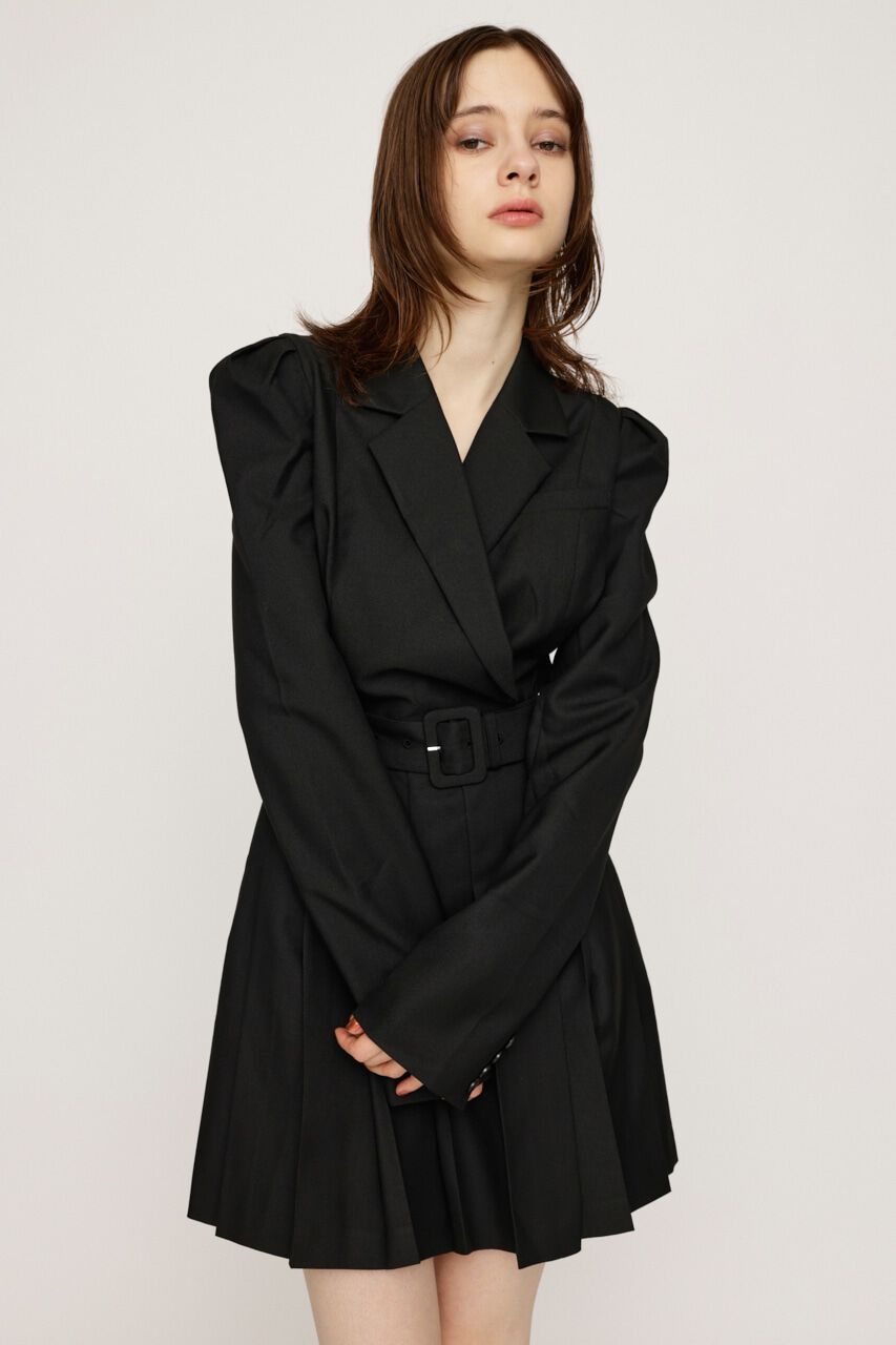 SLY「TAILORED PLEATS ショートワンピース」|ワンピース|