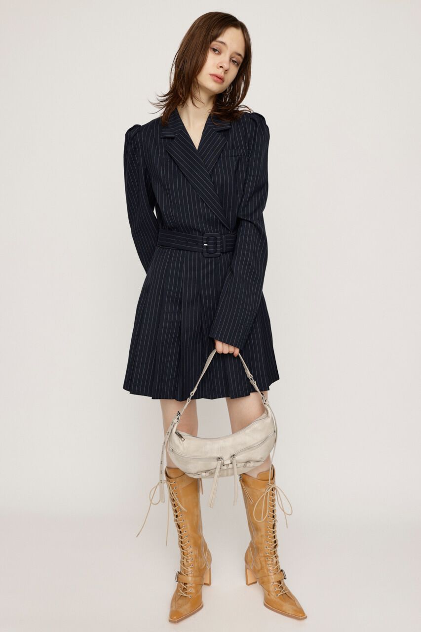 SLY「TAILORED PLEATS ショートワンピース」|ワンピース|