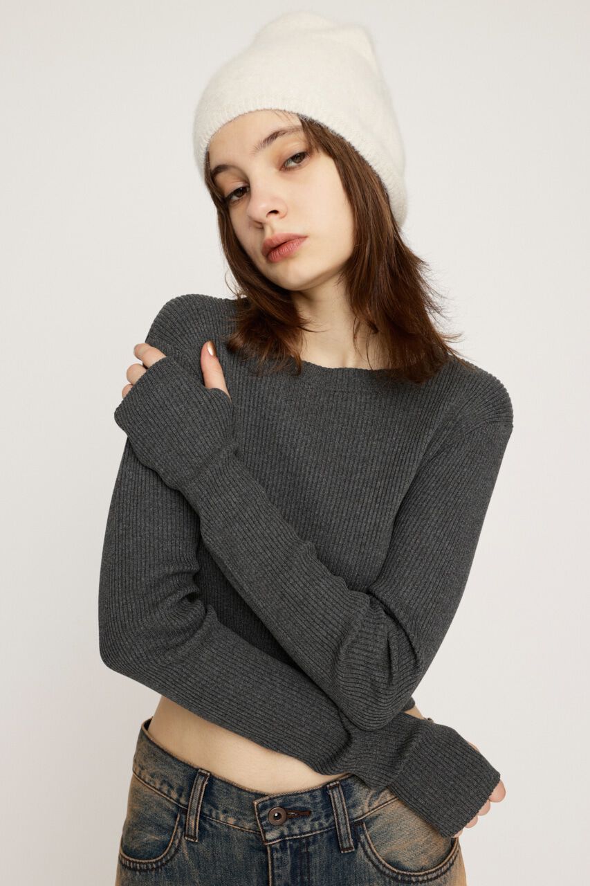 SLY「BASIC RIB トップス」|ニット・セーター|