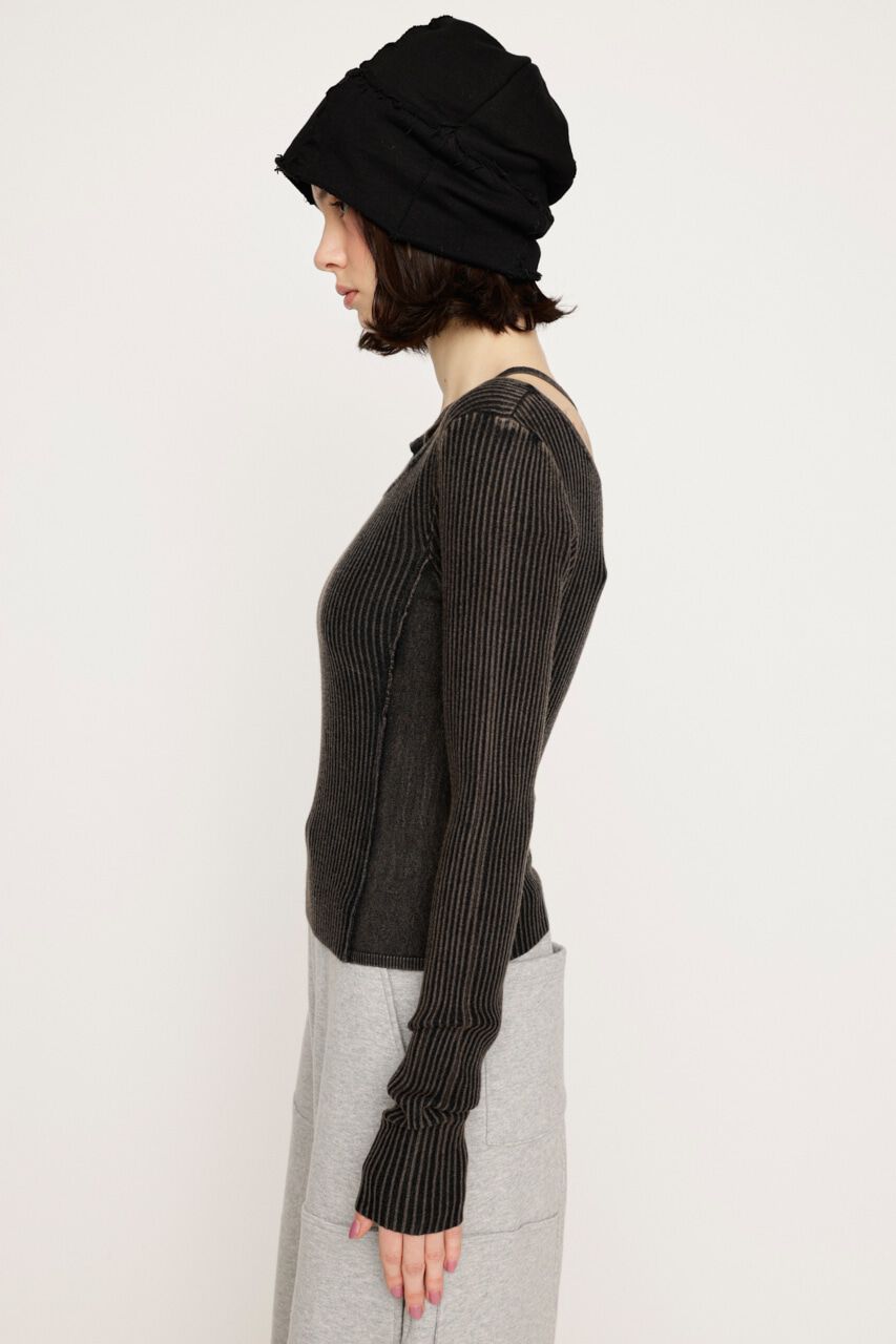 SLY「LAYER WASHED KNIT トップス」|ニット・セーター|