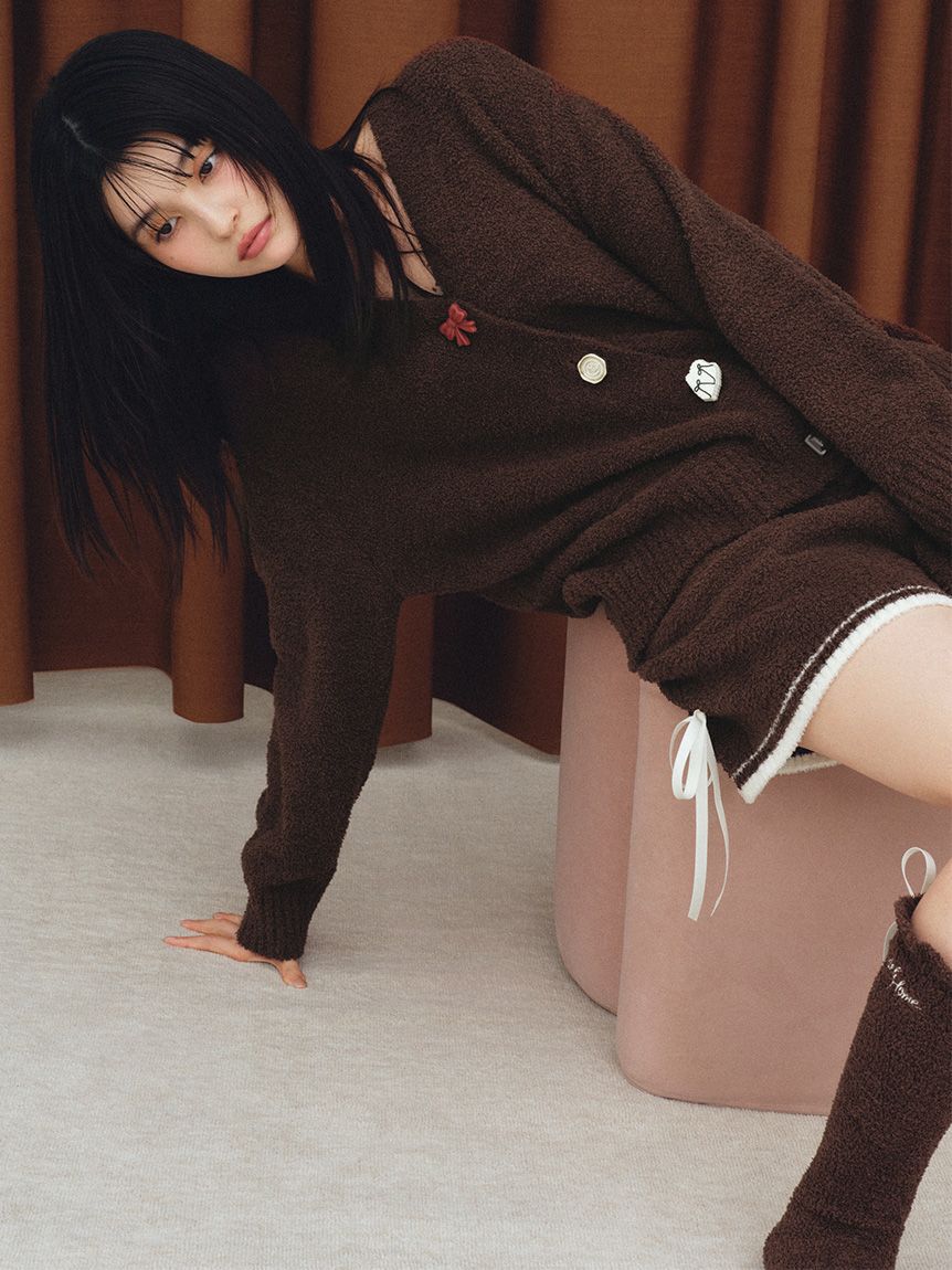 SNIDEL HOME「【Milcrea】リボンニットショートパンツ」|ルームウェア|