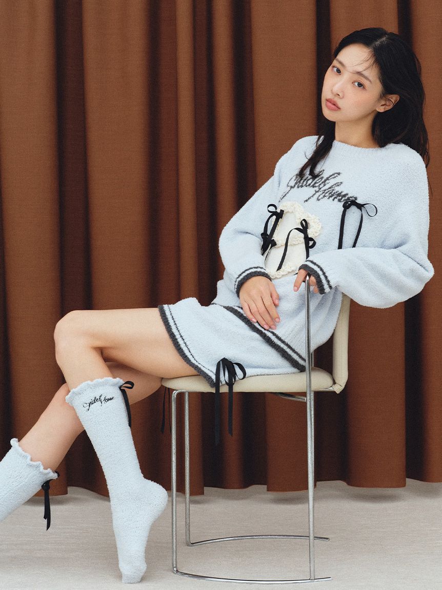 SNIDEL HOME「【Milcrea】リボンニットショートパンツ」|ルームウェア|LBLU