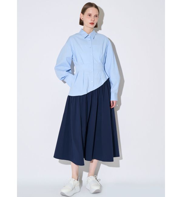 ELENDEEK「WAVE LINE TUCK OP」|ワンピース|