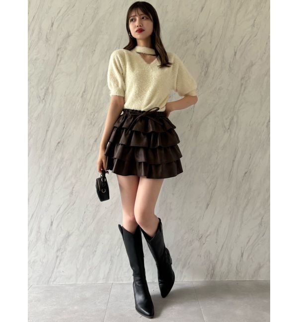 dazzlin「【SETUP】フリルミニスカート※セットアップ対応」|スカート|