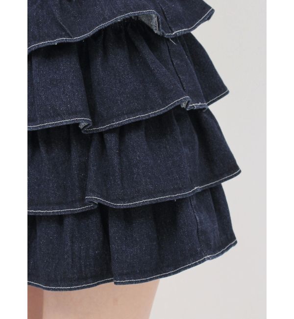 dazzlin「【SETUP】フリルミニスカート※セットアップ対応」|スカート|