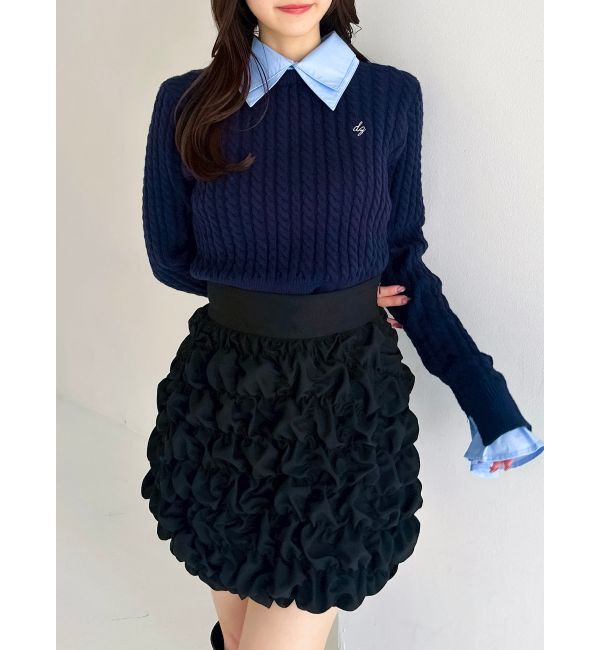 dazzlin「シュリンクミニスカート」|スカート|