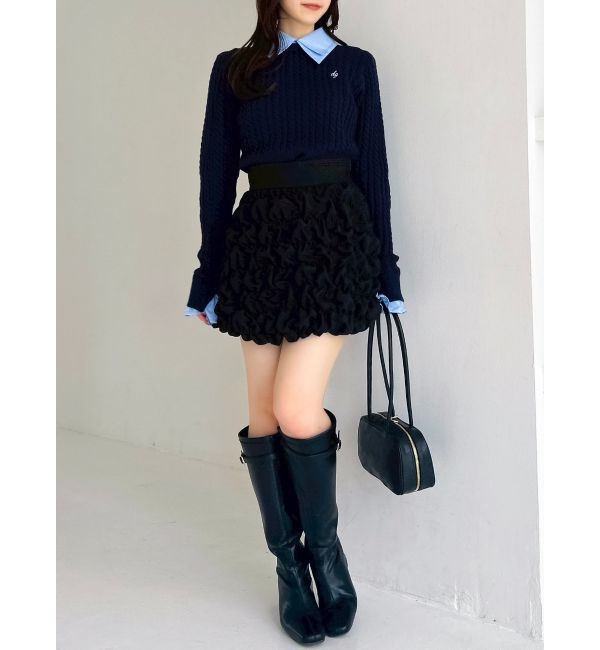 dazzlin「シュリンクミニスカート」|スカート|