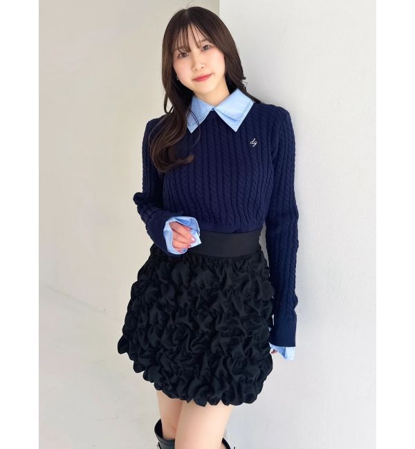 dazzlin「シュリンクミニスカート」|スカート|