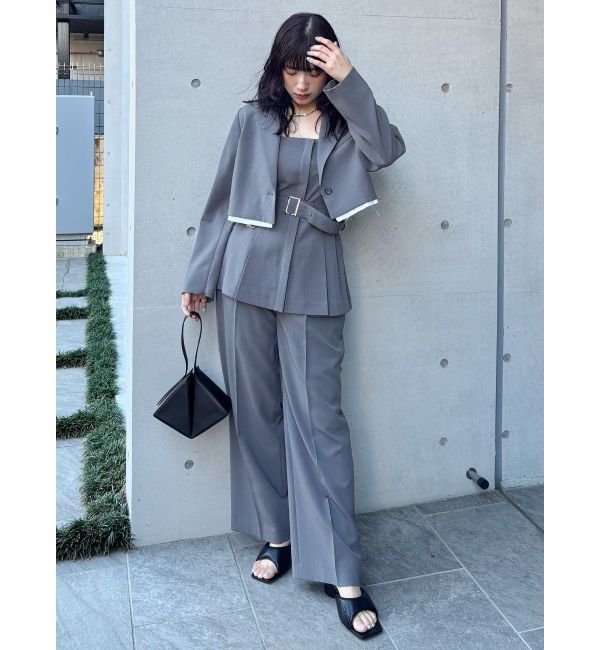 MURUA「ヘムアタッチメントショートジャケット【セットアップ着用可】」|テーラードジャケット|