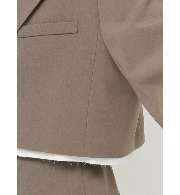MURUA「ヘムアタッチメントショートジャケット【セットアップ着用可】」|テーラードジャケット|