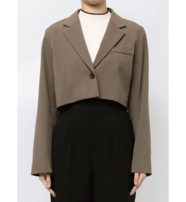 MURUA「ヘムアタッチメントショートジャケット【セットアップ着用可】」|テーラードジャケット|