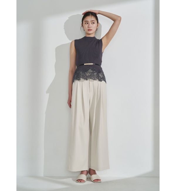 LAGUNAMOON「ヘムレースニットプルオーバー」|ニット・セーター|