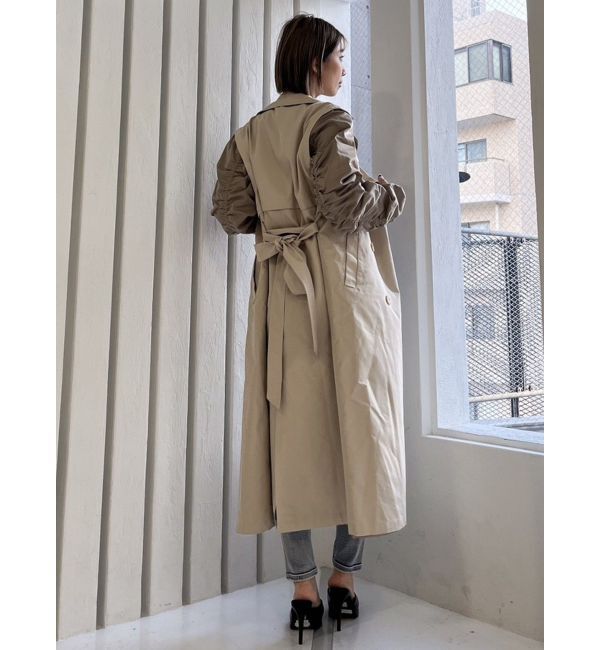 GYDA「3WAY mix material トレンチコート」|トレンチコート|