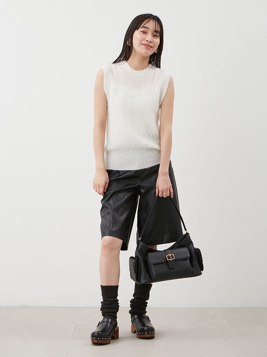 Mila Owen「クルーネックノースリニットトップス」|ニット・セーター|