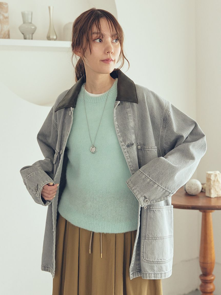 Mila Owen「クルーネックノースリニットトップス」|ニット・セーター|