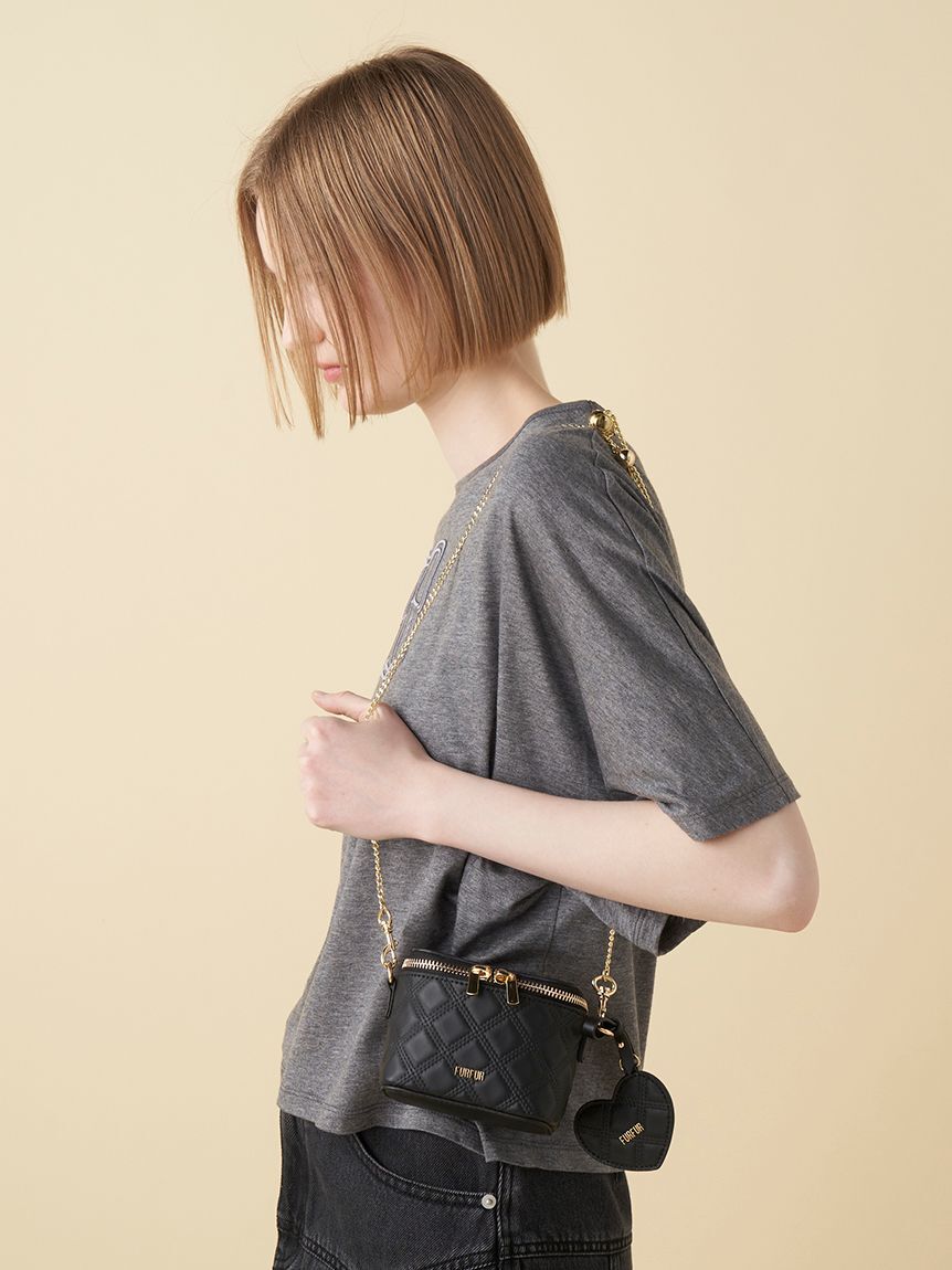 FURFUR「【限定カラー】マイクロキルティングバニティバッグ」|ショルダー・メッセンジャー|