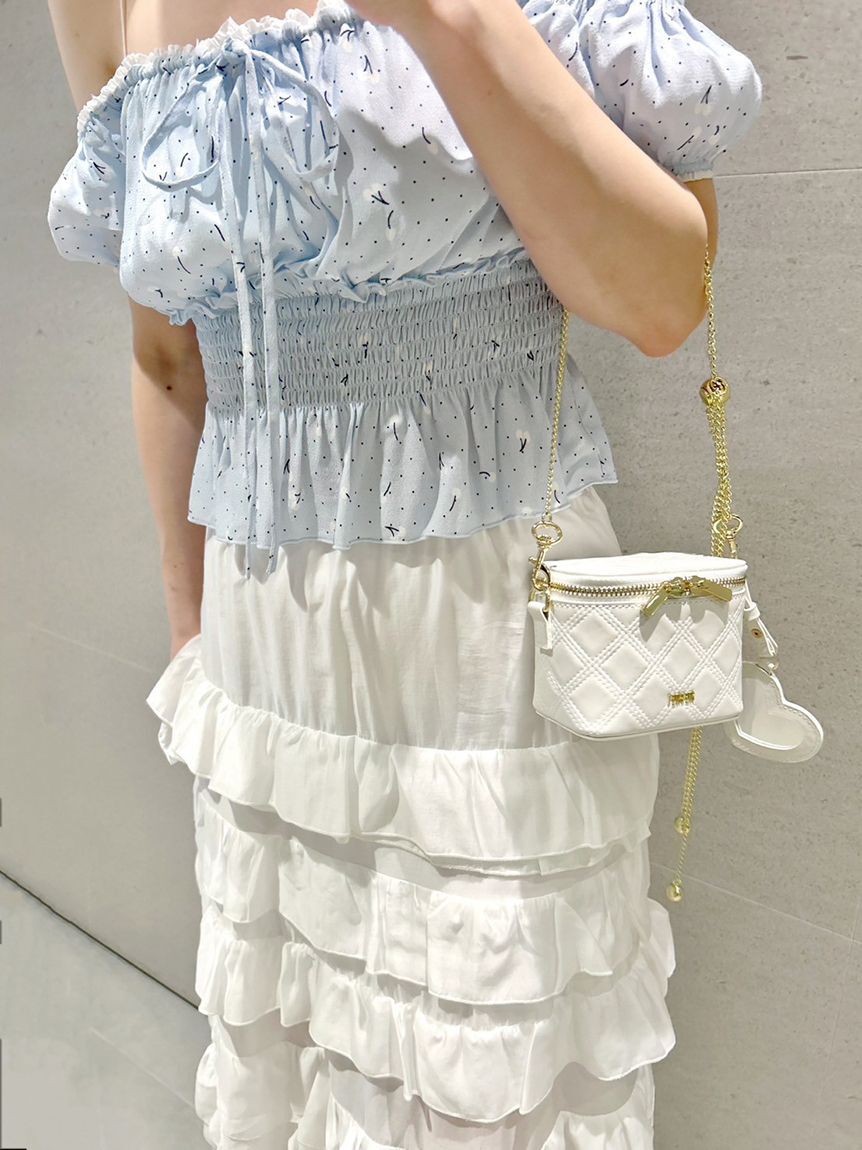 FURFUR「【限定カラー】マイクロキルティングバニティバッグ」|ショルダー・メッセンジャー|