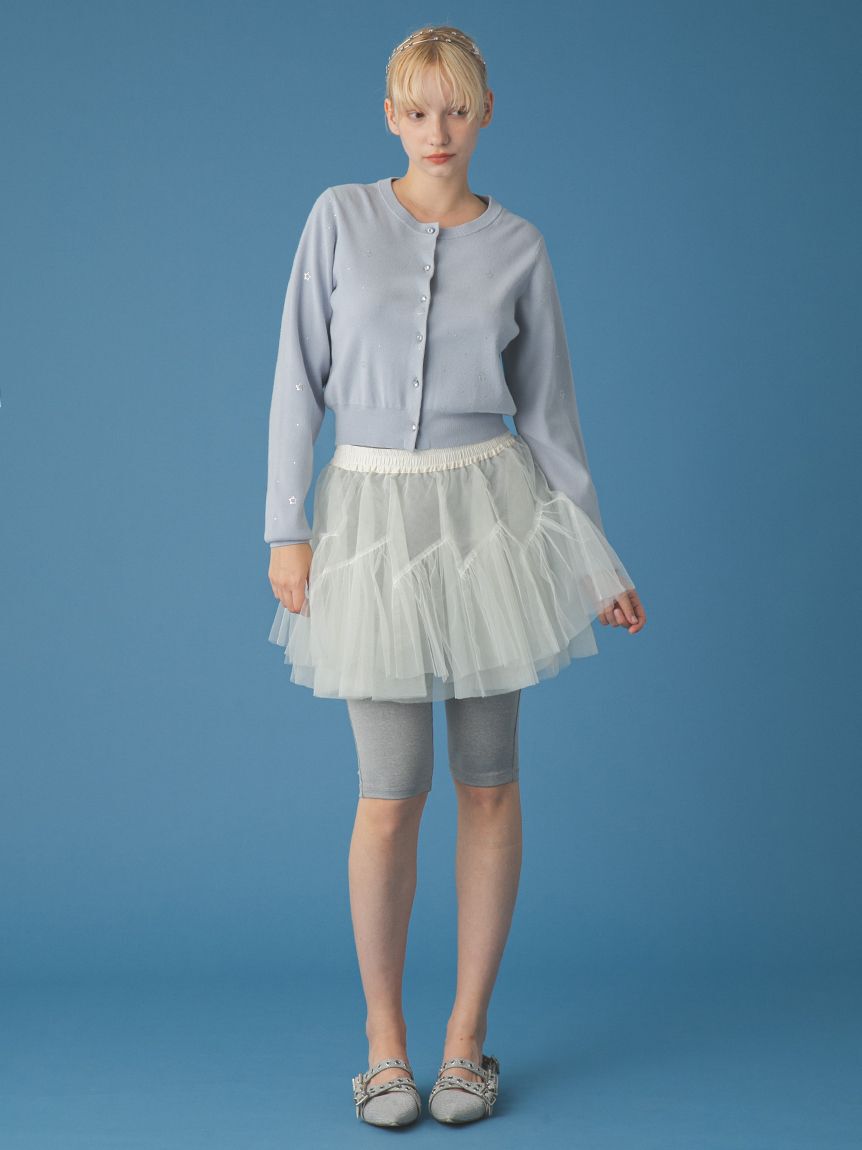 FURFUR「Twilightラインストーンクルーネックカーディガン」|カーディガン|