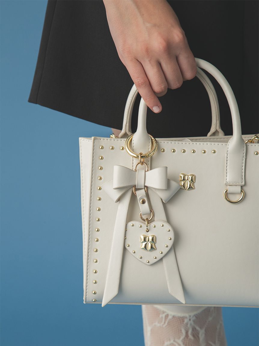 FURFUR「【限定カラー】リボンカシメバッグチャーム」|キーケース|