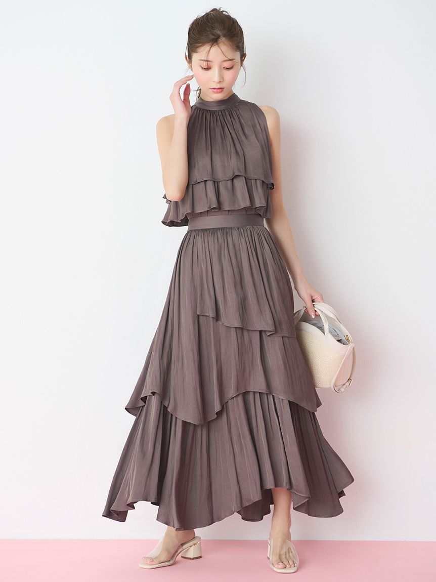 CELFORD「アシンメトリーティアードスカート」|スカート|