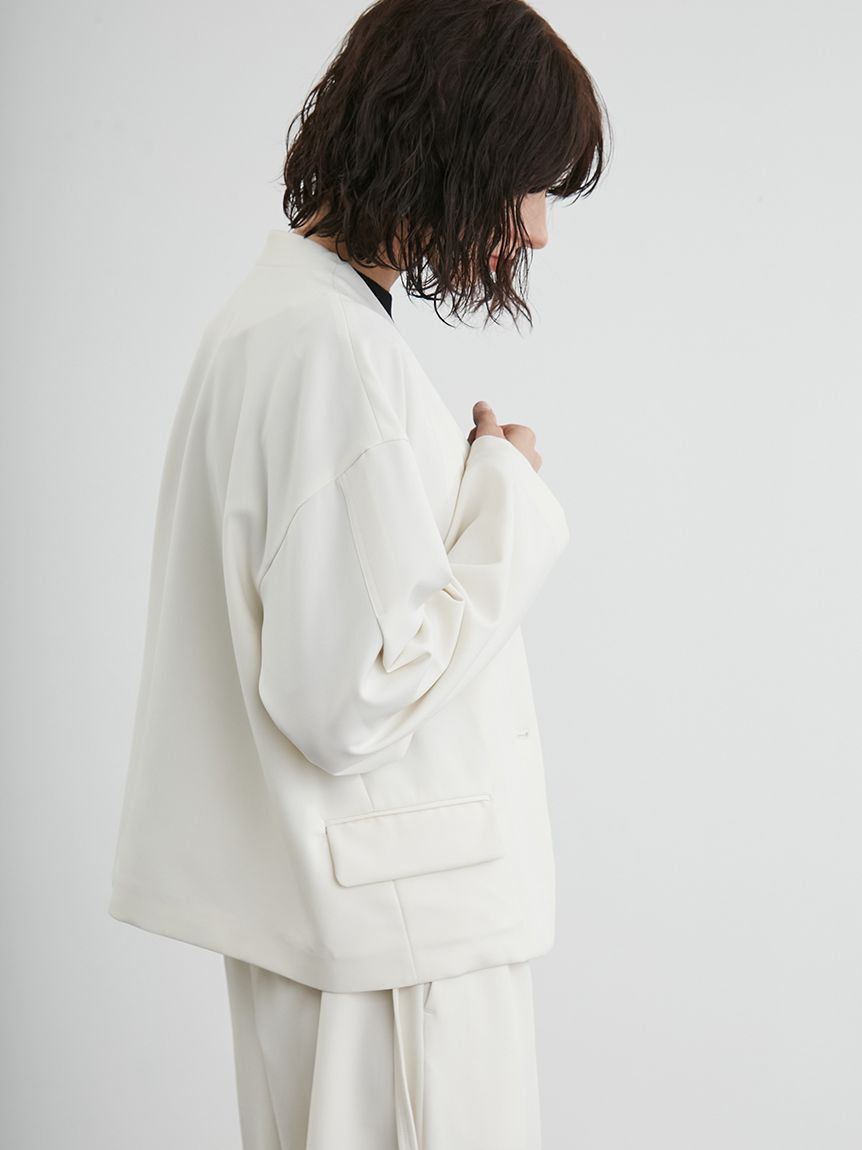 styling/「ノーカラースーツジャケット」|ノーカラージャケット|
