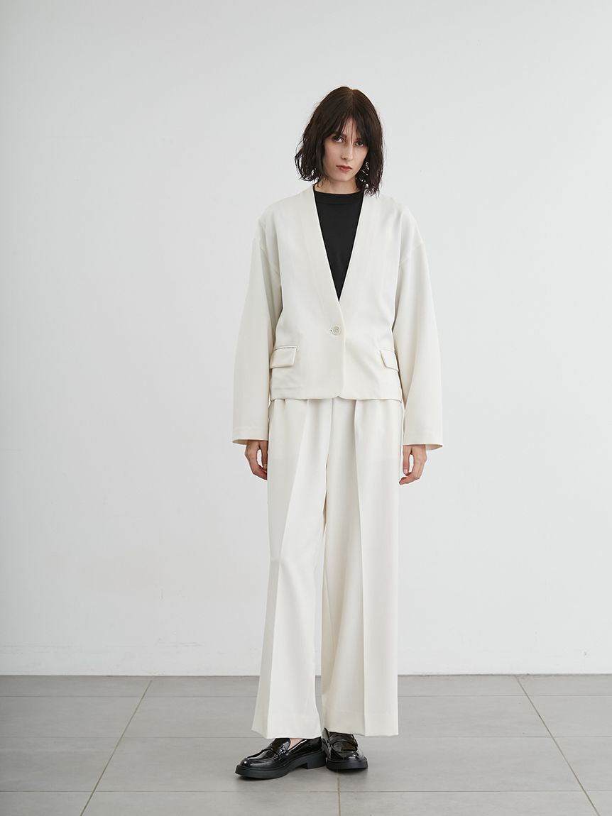 styling/「ノーカラースーツジャケット」|ノーカラージャケット|