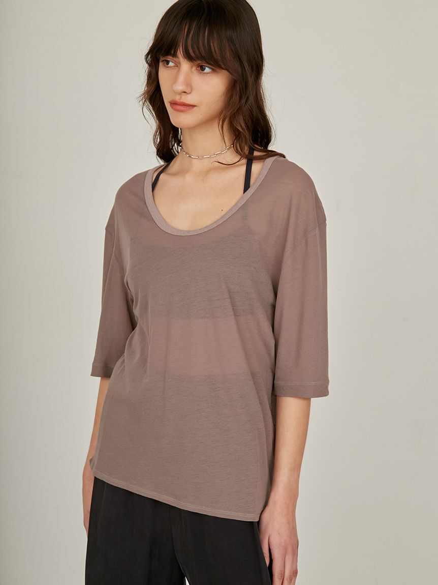 styling/「シアーカット2WAYトップス」|Tシャツ・カットソー|