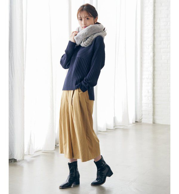 ikka「エコファーＭＩＸスヌード」|マフラー|