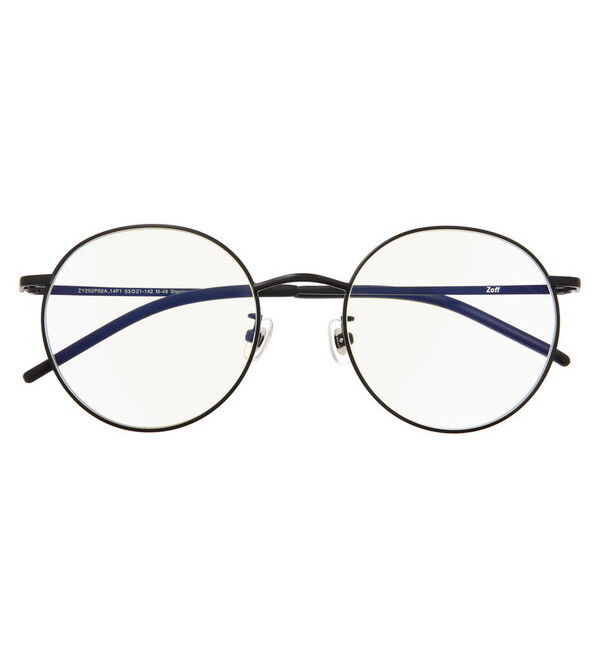  「ボストン型 PCメガネ｜Zoff PC REGULAR TYPE（ブルーライトカット率約35％）」|サングラス|ブラック