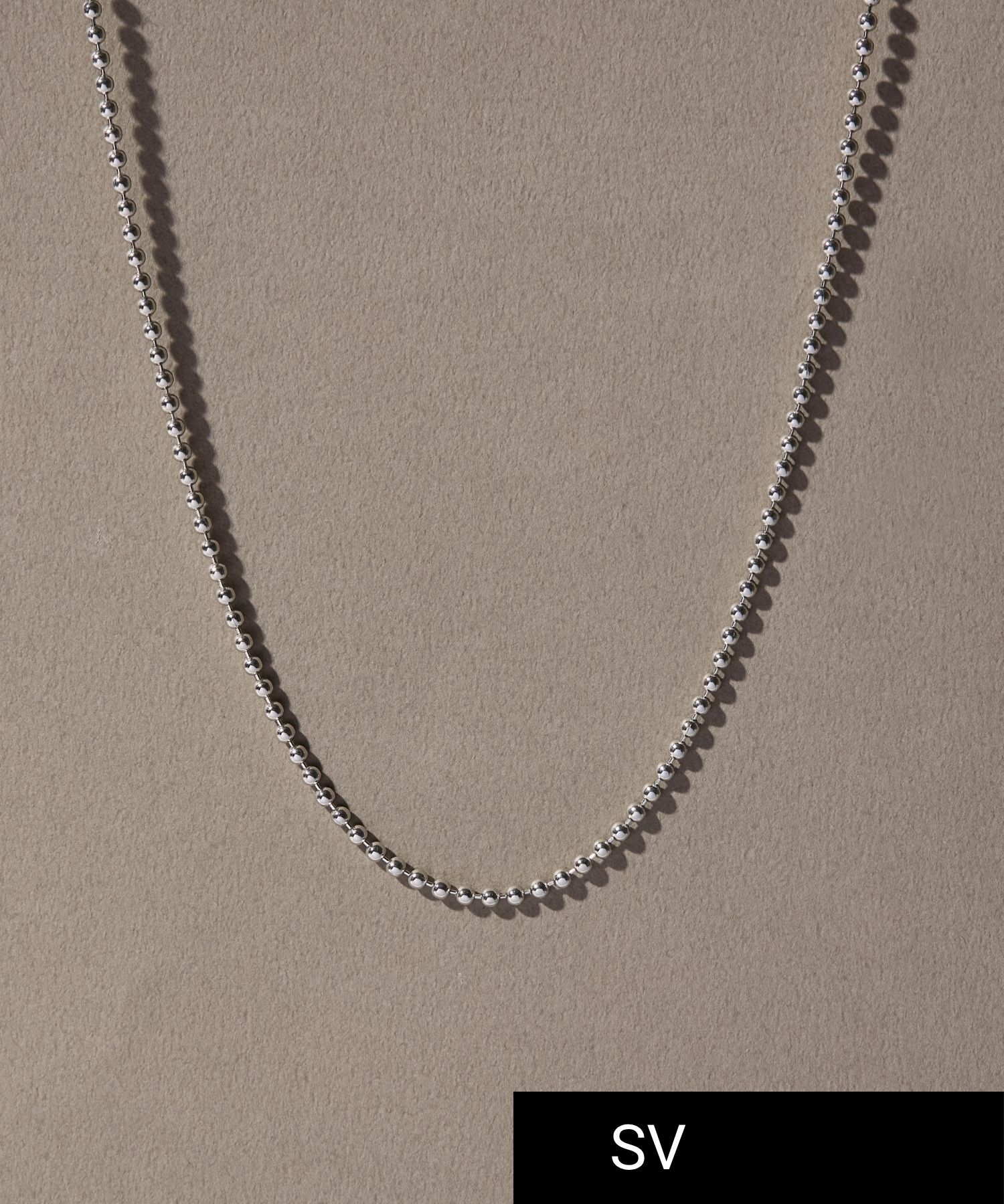 JUPITER「【SV】ボールチェーンネックレス」|ネックレス|シルバー
