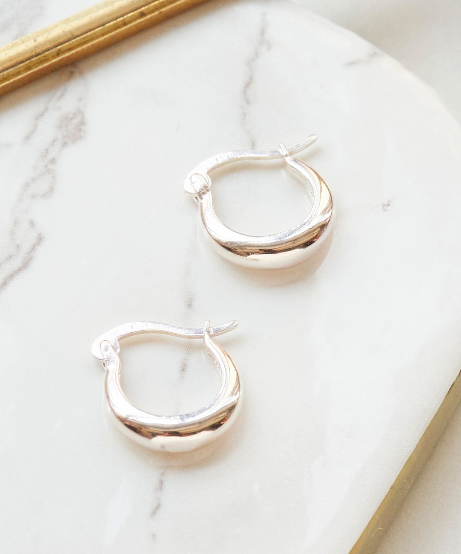 Phoebe「【SV925】ソフトミニフープピアス」|ピアス|