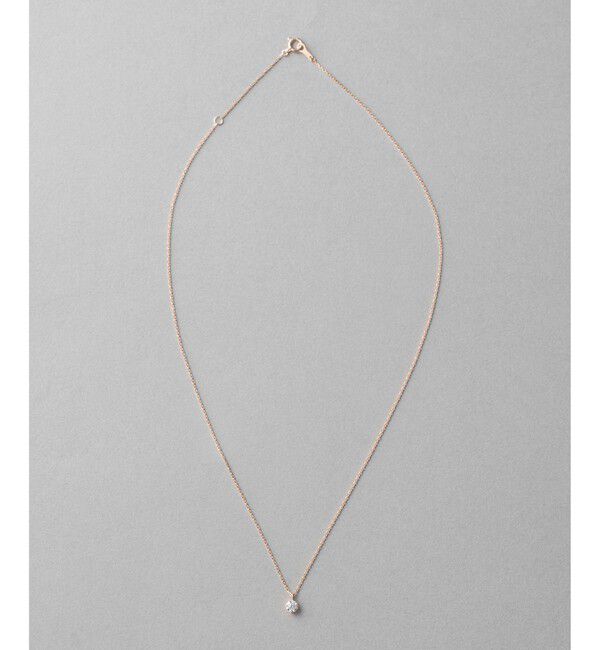 ete「K18 ダイヤモンド 0.2ct ネックレス「ブライト」」|ネックレス|