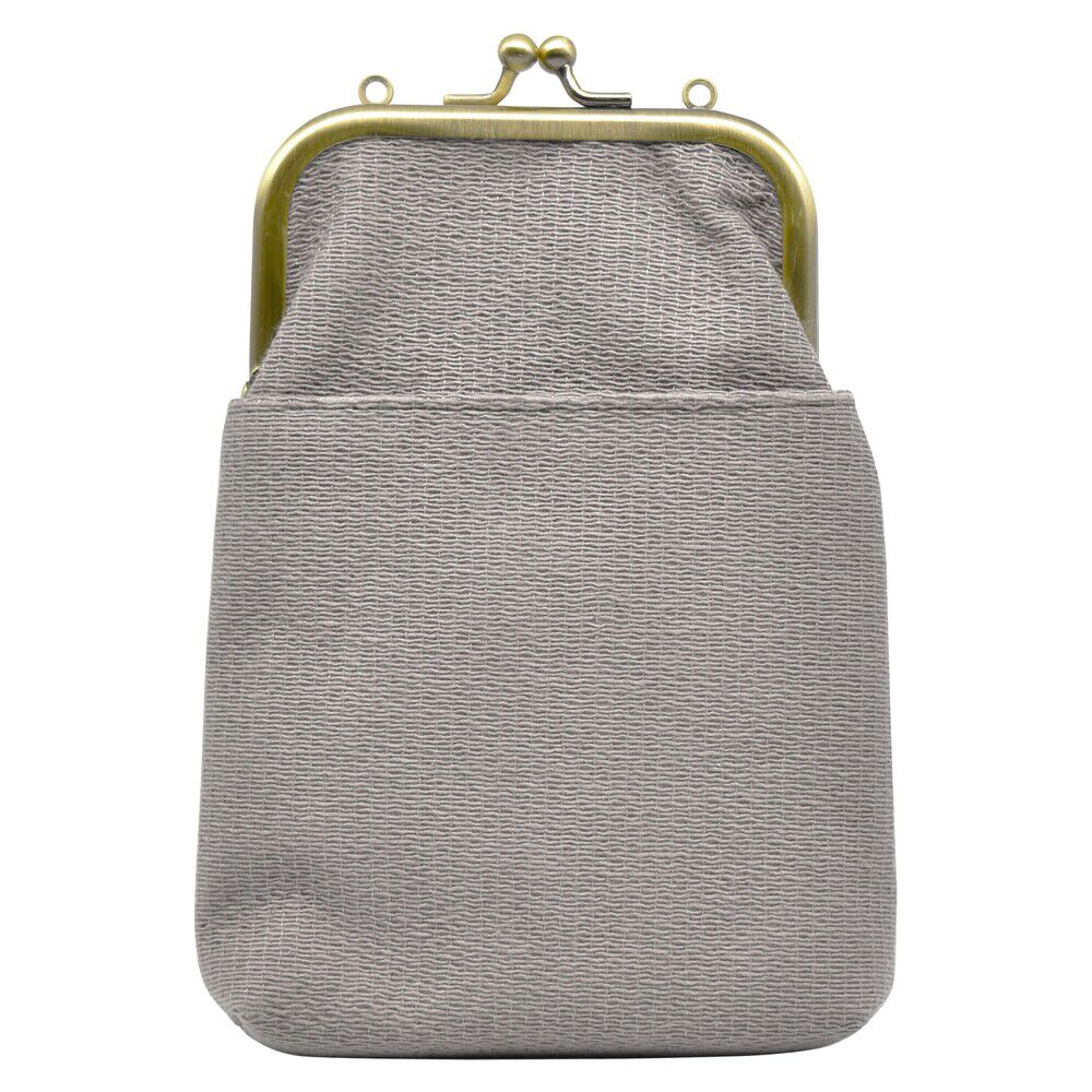 BACKYARD FAMILY「がま口 スマホ ポシェット 通販 スマホショルダー 2WAY ショルダーバッグ ミニショルダー」|ショルダー・メッセンジャー|グレー3