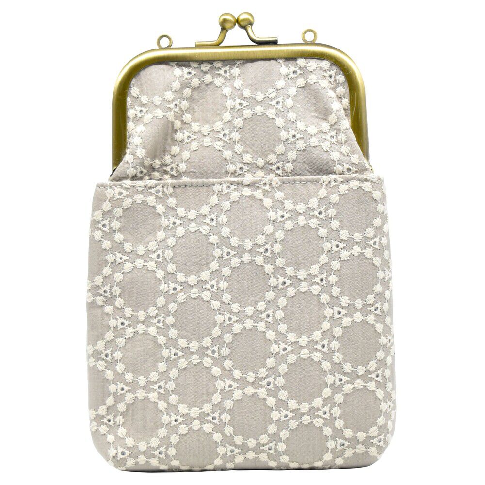 BACKYARD FAMILY「がま口 スマホ ポシェット 通販 スマホショルダー 2WAY ショルダーバッグ ミニショルダー」|ショルダー・メッセンジャー|グレー4