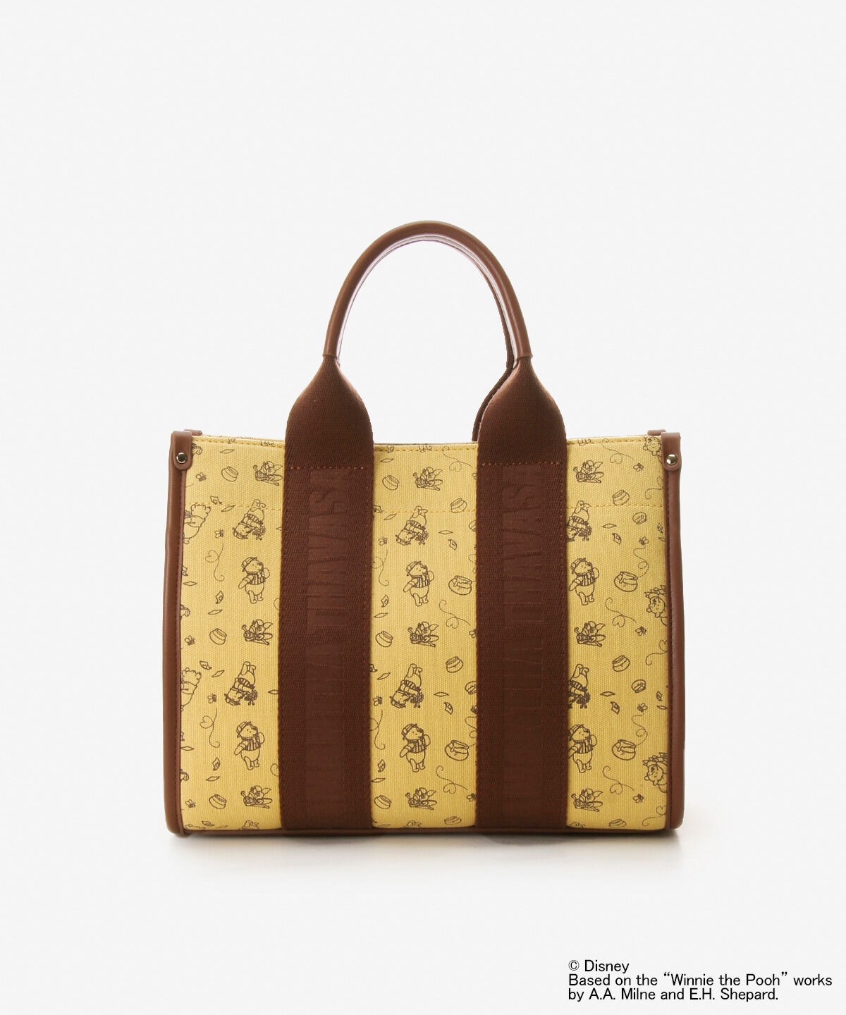 Samantha Thavasa「「くまのプーさんコレクション」スクエアキャンバストートバッグ」|トートバッグ|イエロー