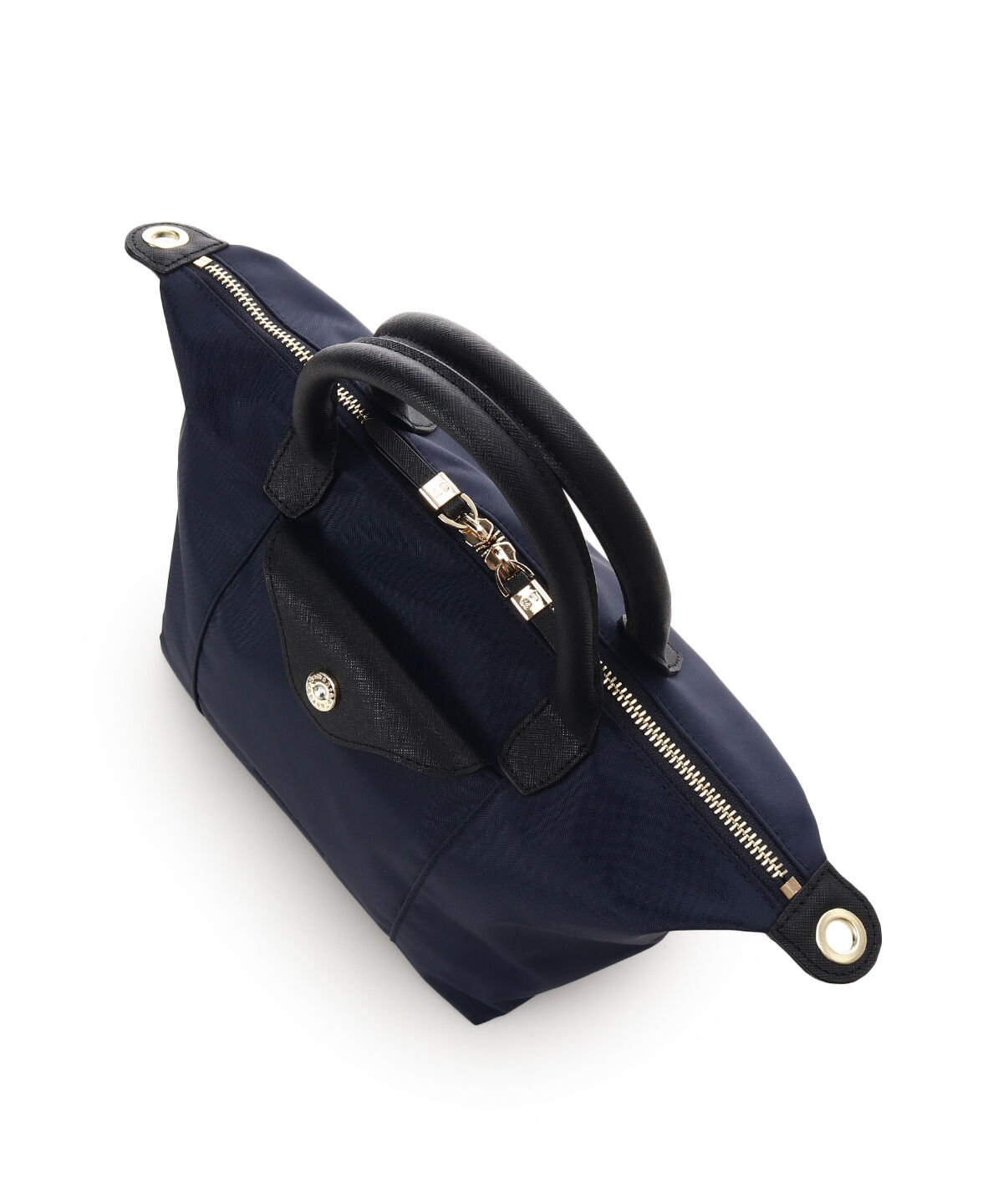 Samantha Thavasa「ナイロン&times;スプリットレザー カジュアルハンドバッグ」|ハンドバッグ|