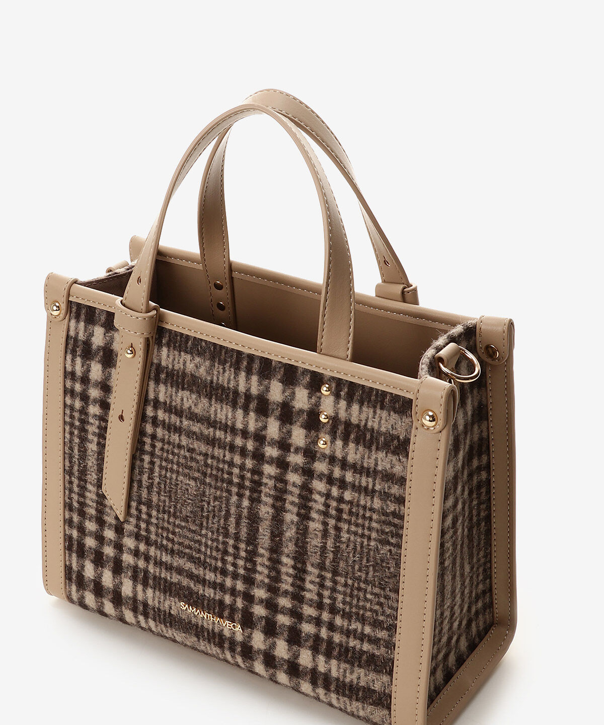 Samantha Vega「チェック横型ハンドバッグ」|ハンドバッグ|
